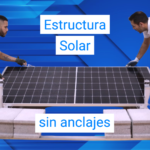 Estructura solar sin anclaje