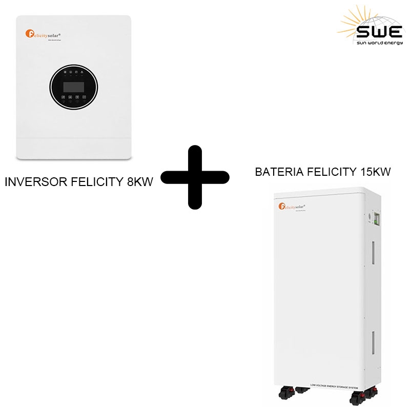 Kit Inversor Aislada Felicity 8000W + Batería Felicity 48V Litio 15 Kw