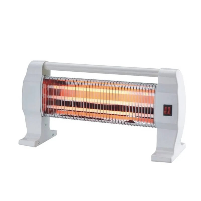 Estufa Elect.De Cuarzo Igneo 1200W Blanco 3 Potencias 3 Elementos Portatil Antivuelco 26X50X12 Cm