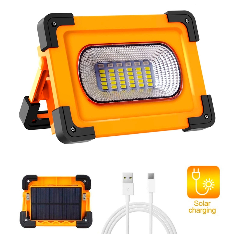 Dancingboar Foco LED Recargable Solar, 30W Foco LED Bateria