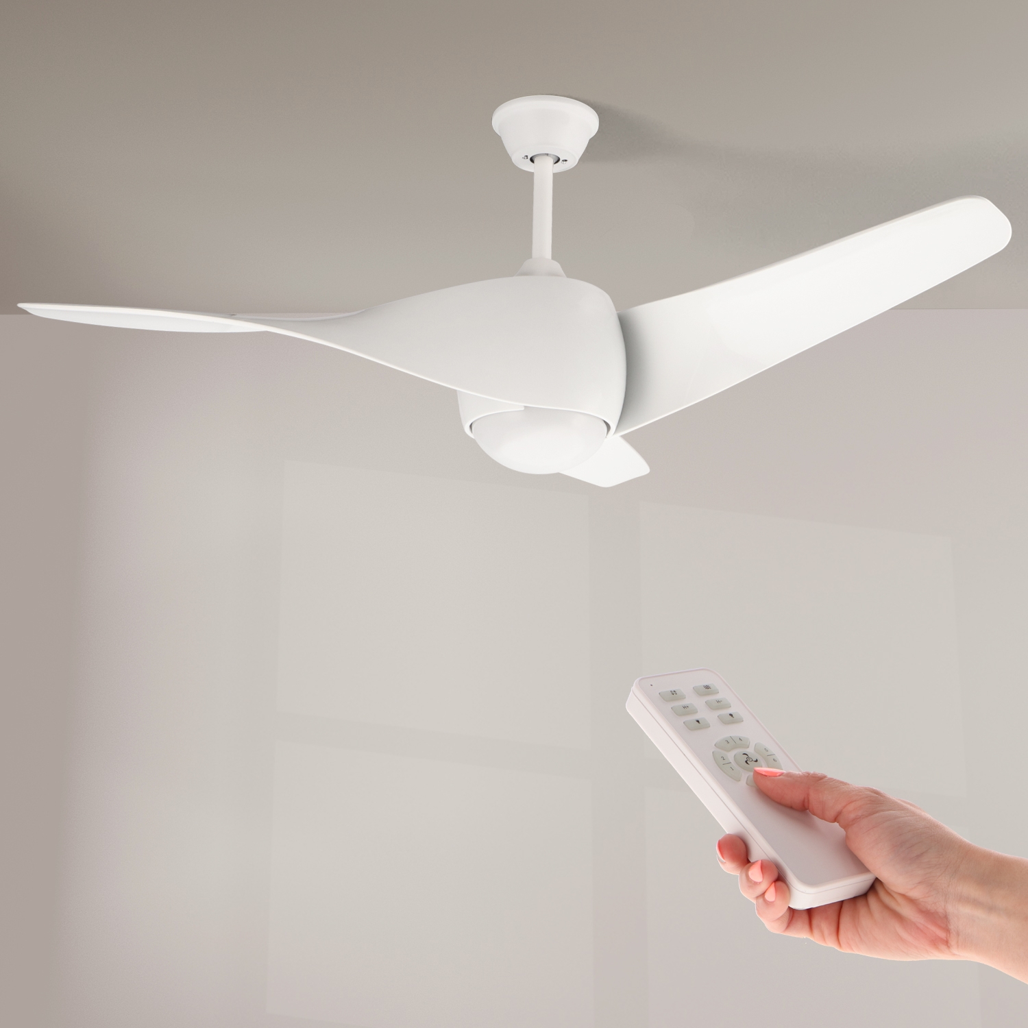 Ventilador de Techo Led Blanco Fanton