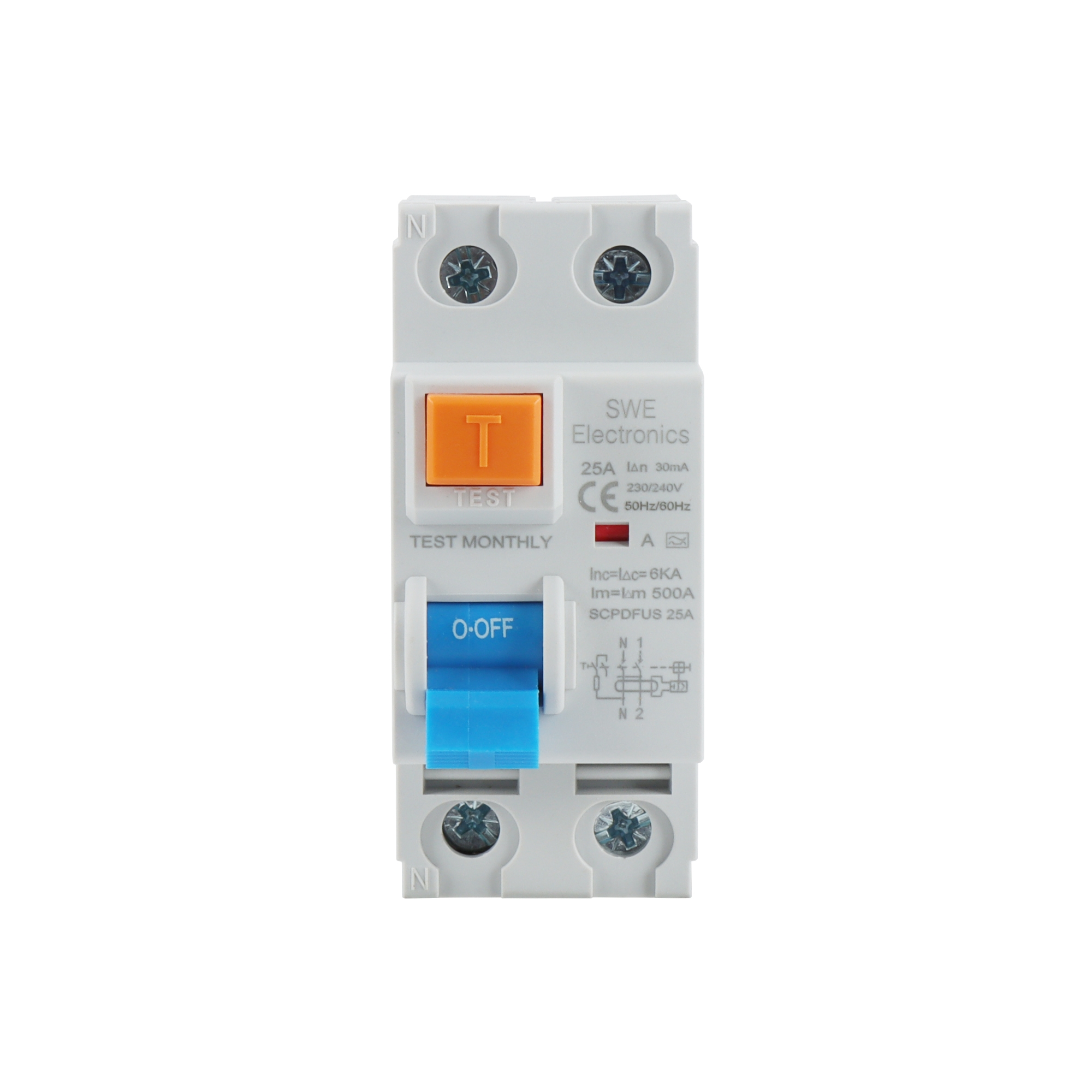 Interruptor Diferencial Residencial Superimunizado 2P 30Ma 6Ka Classe A Swe