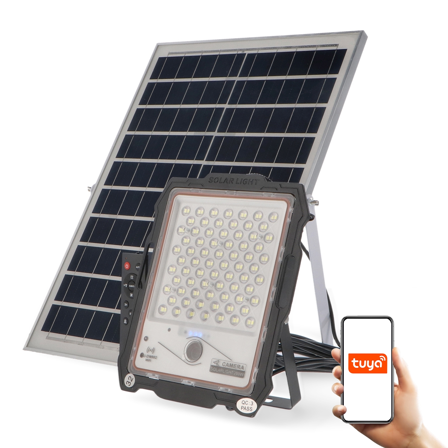 Projetor Led Solar Com Câmera Jeff 100W